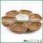 Beautiful bamboo flower shape serving tray