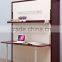 Wooden hidden wall bed verticle muphy bed double murphy wall bed with desk and bookshelf