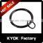 KYOK polished iron silver curtain pole rings 16mm/19mm,China supply aluminium window curtain wall rings