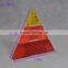 3 colour words print acrylic pyramid triangular paperweight with competitive price