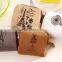 Square shape retrostyle canvas coin bag/coin purse