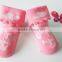 Pink Jacquard Cotton Baby Girl Socks