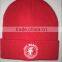 Red Beanie Hat/embroidery Logo Style Winter Caps