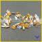 Good quality rectangle shape loose point back glass rhinestone for wedding dress