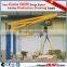 High quality ratate angle degree 360 0.2-5 ton small BZ BZD Model Floor mounted jib crane
