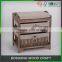 2 Layer 2-4 Drawers Basket Cabinet Furniture wooden bench