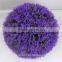 factory price purple artificial flower ball plastic flower for interior decoration