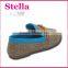 custom leather sneaker double color rubber safety casual shoes for man