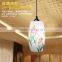 Vintage Cable Pendant Lamp Suspended pendant Light Handpainted Ceramic Hanging Light Down Light Fixture