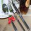 Cute Xmas red ribbon bow tie for cutlery deocration new for 2015
