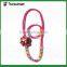 Candy colorful beaded necklace bracelet set with silk bow tie for kids