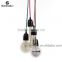 Wholesale CE Certified Colorful Pendant Light Cord Sets 2 Pin Plug With Porcelain Light Socket With On/Off Switch