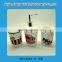 Personalized ceramic home bathroom accessories foam soap dispenser set