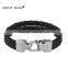 2015 hot selling products classic models charm luxury genuine leather bangle for men