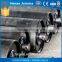 Rubber coated conveyor rollers, belt conveyor joint, belt conveyor for used tire recycling industry