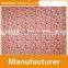 Red color stiff mesh fabric