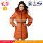 Wholesale women's winter warm fashion down coat Golden brown down filled jacket