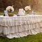 New Design Ruffled Polyester Table Skirting For Wedding