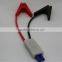 Intelligent car clip battery cable for portable car jump starter
