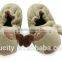 fashion soft sole fabric kid shoe with dog's head design