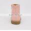 New Design Girls Pink Suede Leather Buckle Strap Boot with Tassel