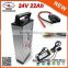 Rechargeable 22Ah 24V Deep Cycle Battery with Lithium 18650 3.7V 2.2Ah Cell + 2A Charger + 30A BMS