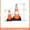 height500mm nylon body rubber trafic cones