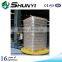 Stretch film pallet goods wrapping machine vertical