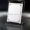 Made in china clear acrylic frameless picture frame with screw A4