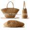 Beautiful lady straw bag with flower,beautiful lady bag,straw bag