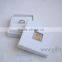 Elegant wedding ring jewelry box with beaded name plate of S
