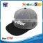 Adjustable Hip Hop hats Custom Puff Embroidery Wool Snapback Caps