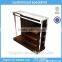 exhibition wood advertisement display shelf