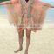 VTG RETRO THAI CHIFFON COVER UP WOODEN BUTTON HANDMADE HIPPIE BOHO 3-button wood vest muti-wear pareo shawl scarf THAI Henna