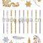 Fashion design Jewelry inspired Metallic Tattoo