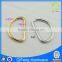 Metal D ring Metal cut D-ring round profile 4mm wire thicknessCustomized size key fob ring,top quality copper gift/ring/key chai