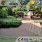 Recyclable no toxic laminated wood plastic composite floor boards