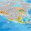 Detailed World Map with Scratch off Stickers Large Size and Tube Packaging