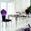 TH355 modern design marble top dining table and chair