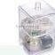 Plastic cosmetic organizer,acrylic make up organizer, clear cube makeup organizer