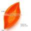 Wholesale Stock Colorful Melamine Resin Leaf Shaped Sauce Dish