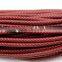 braided round leather cords 100% real leather 4mm for making leather bracelets