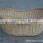 hand made white wickerbaby cloth basket for home use