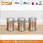 Matt color kitchen round storage metal canister sets with lid