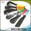NBRSC High quality set of 6 pieces colorful nylon kitchen utensils set Ladle Slotted Strainer Spatula Spoon solid