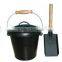 Multi-purpose Charcoal Hod Fire Tools Garden BBQ Wood Collector Portable Bucket with Shovel