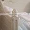 Antique French Style Princess Snow White Pure White Solid Carving Daybed with Two Big Drawers BF11-02274b