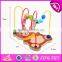 2017 new design educational kids play wooden toy bead maze W11B135