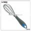 13018 silicone kitchenware egg whisk with rubber handle