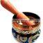 High Quality Colored Buddha Eye Meditation Healing Tibetan Singing Bowl